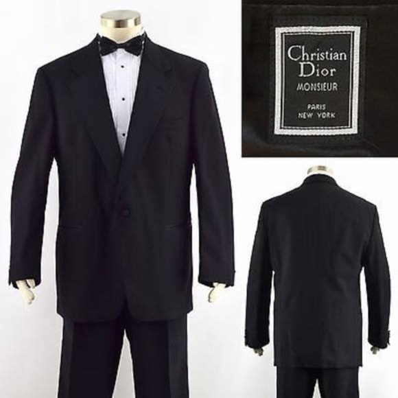 Dior Other - Christian Dior Men's Tuxedo Suit Black
